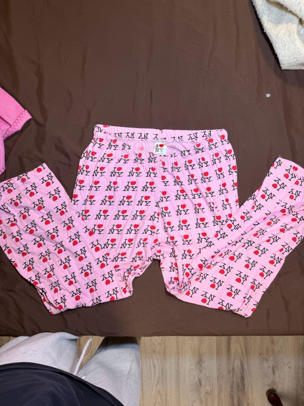 Pink 'I ♥ NY' Cotton Pajama Pants